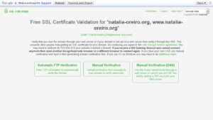 Free SSL Certificate via cPanel